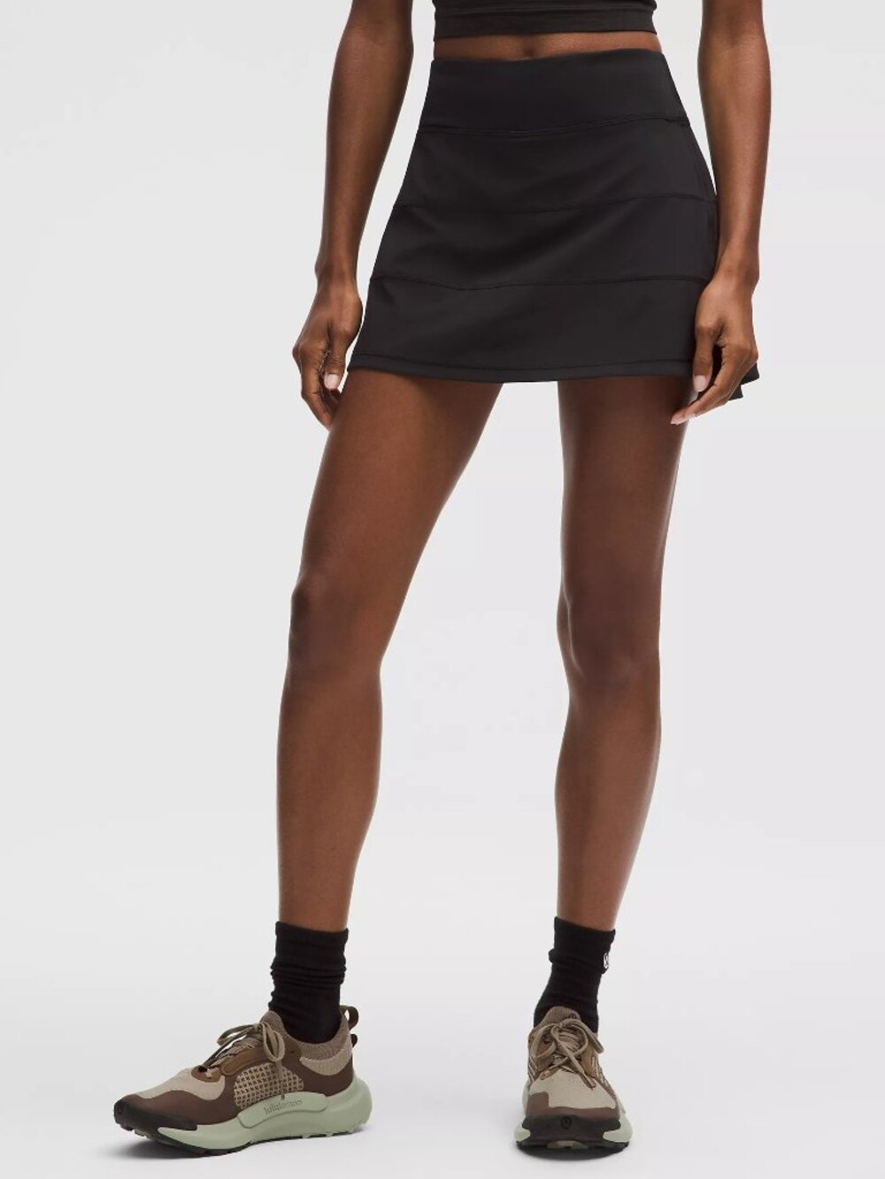Women's Pace Rival Mid-Rise Athletic Skirt 15" - Black